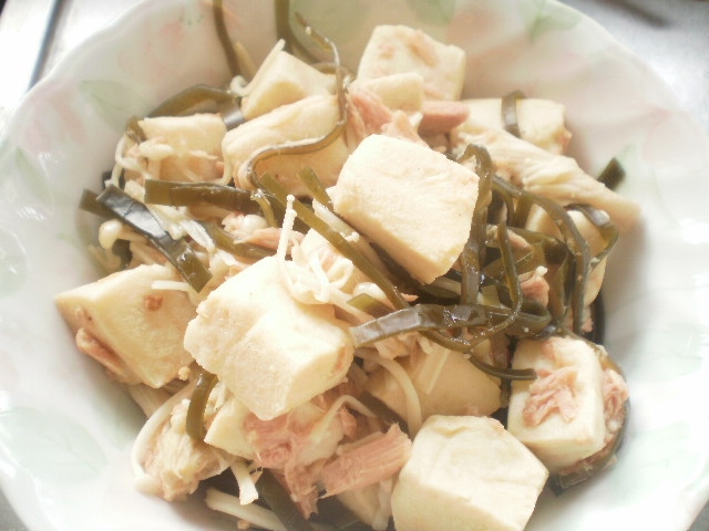 高野豆腐とツナの煮物