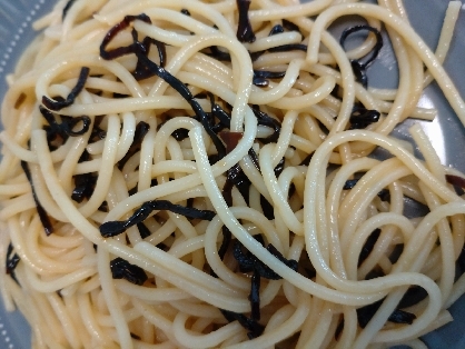 塩昆布のパスタ