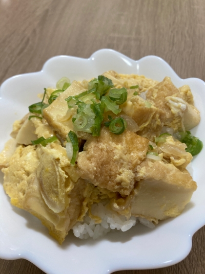 厚揚げたまご丼