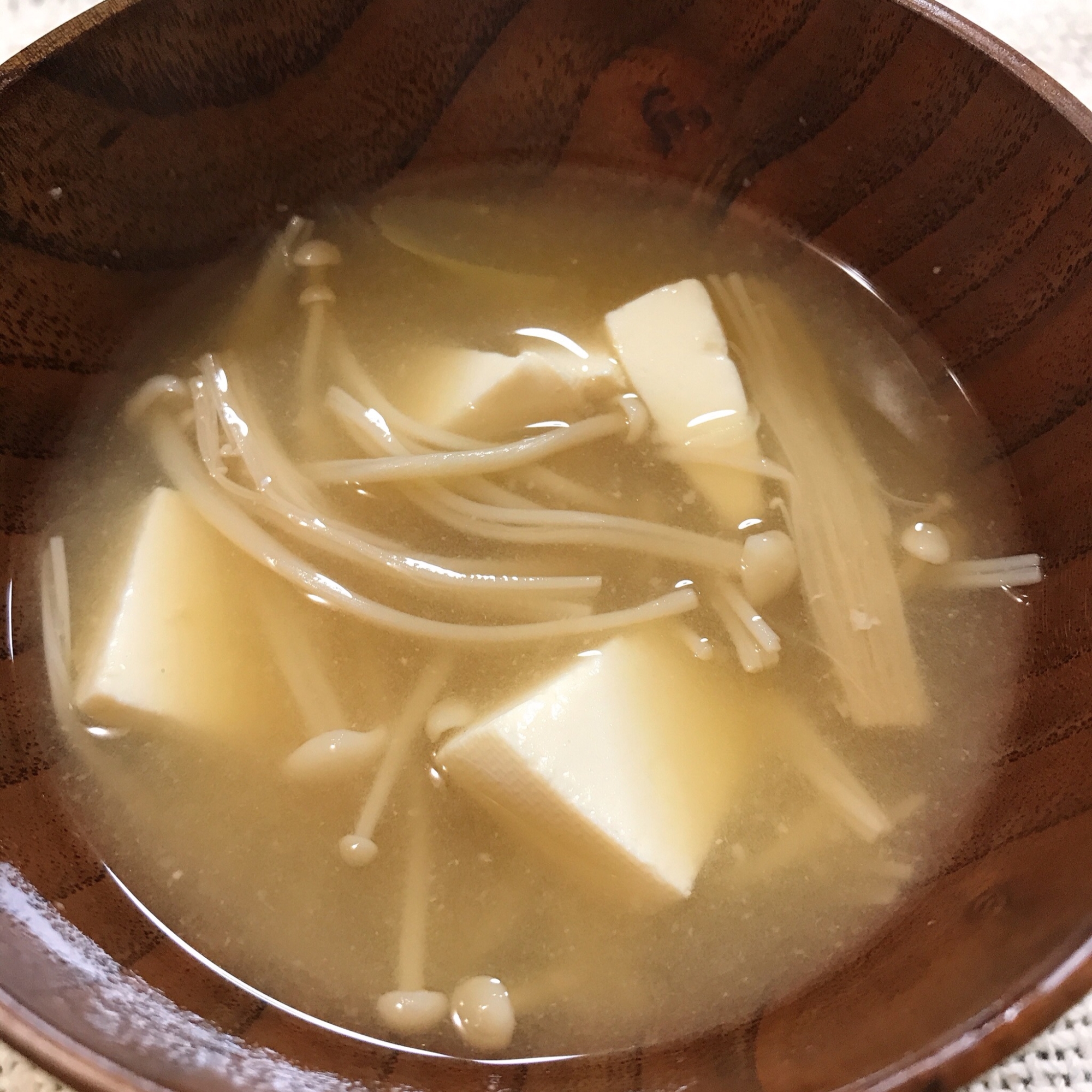 えのきと豆腐のお味噌汁