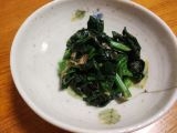 小松菜のわさび醤油和え