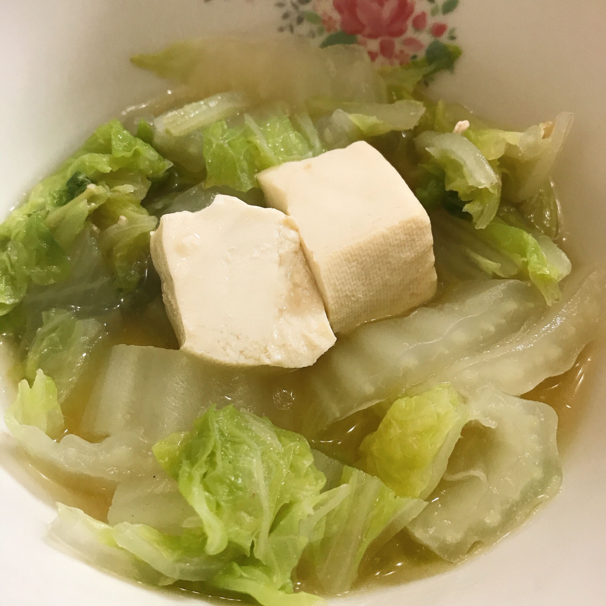 白菜の湯豆腐