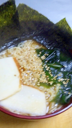 簡単！磯海苔醤油ラーメン