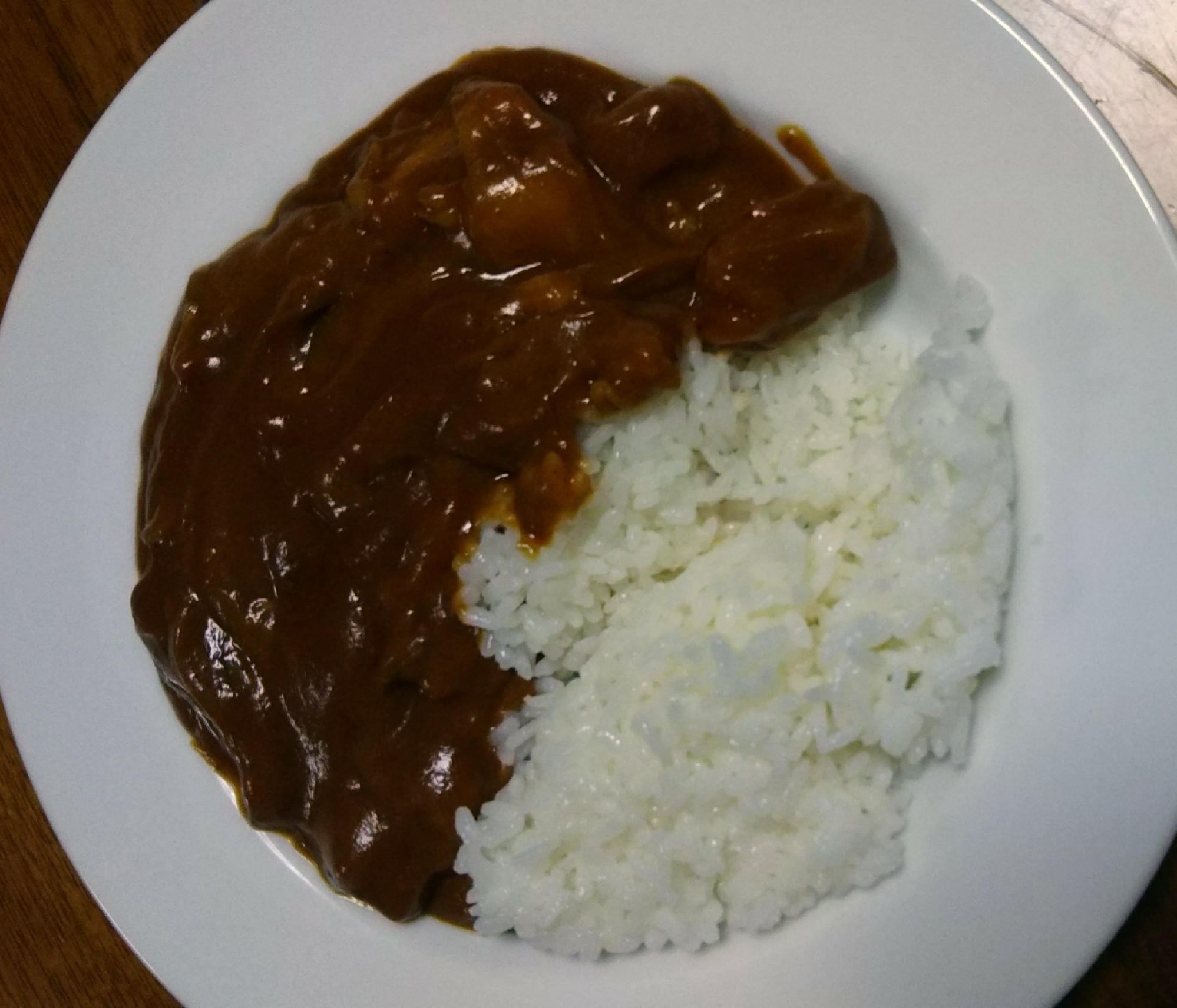 親鳥を使ったチキンカレー