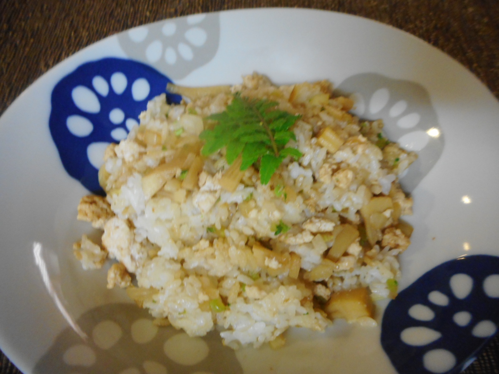 タケノコとひき肉の和風チャーハン