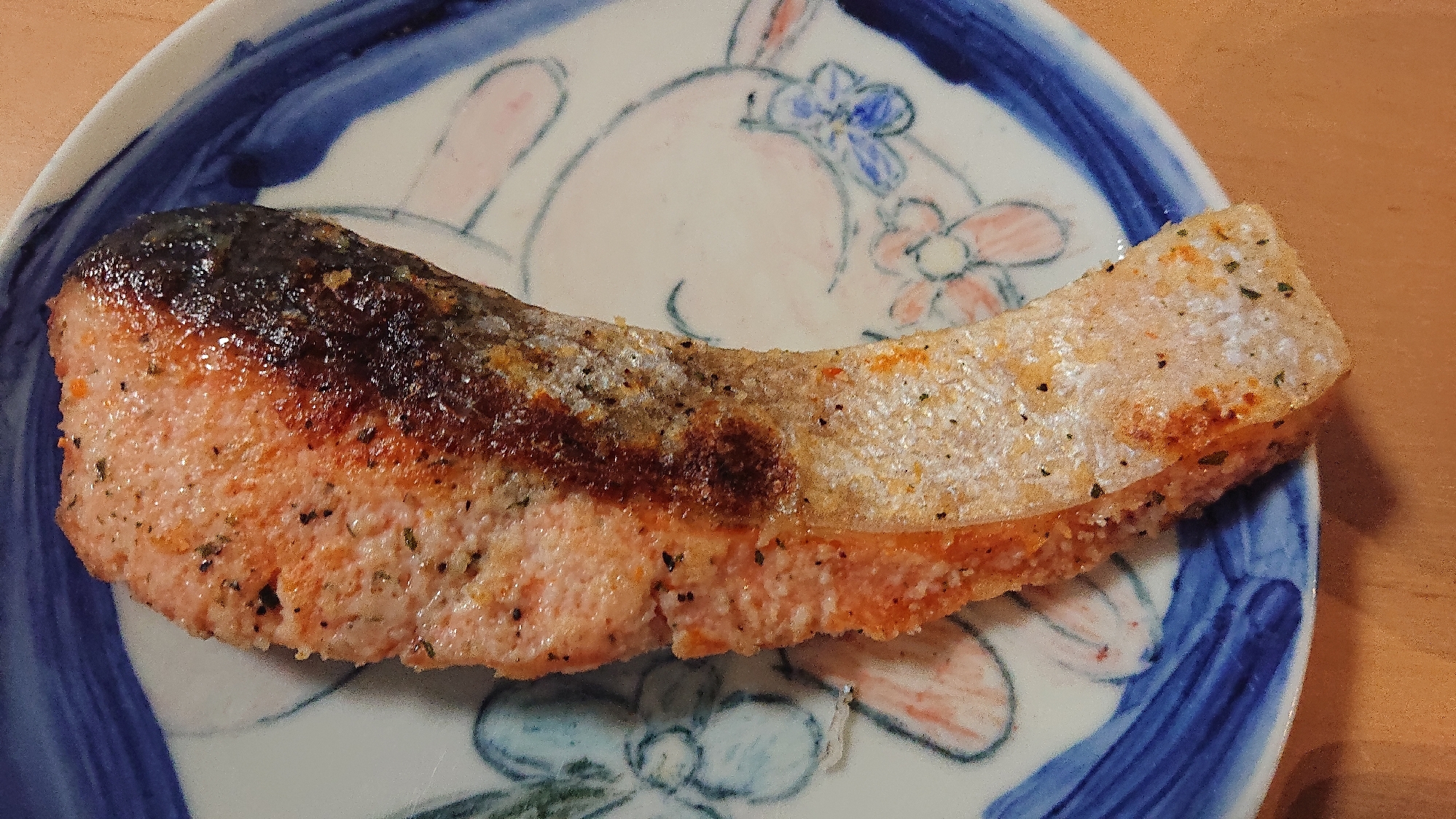 鮭のハーブパン粉焼き