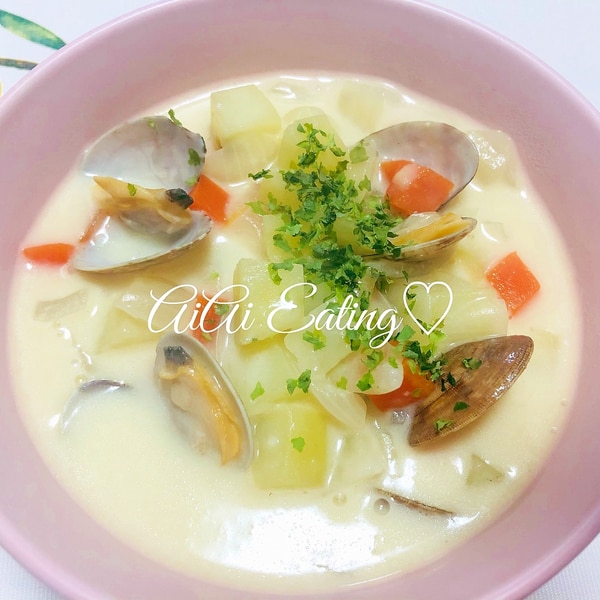 牛乳消費にも 簡単あさりのクラムチャウダー レシピ 作り方 By あいあい 楽天レシピ 牛乳消費にも 簡単あさりのクラムチャウダー レシピ 作り方 By あいあい 楽天レシピ