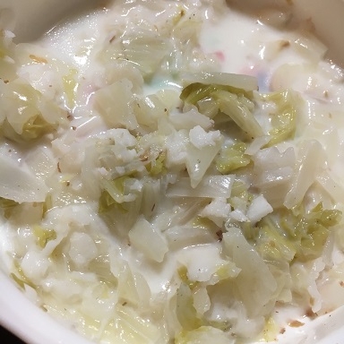 離乳食中後期 タラと白菜のミルク煮 レシピ 作り方 By Yoshino1121 楽天レシピ