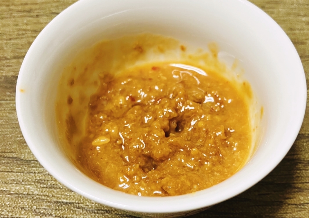 蒟蒻野菜ご飯にも、案外万能なかんずり酢味噌味噌ダレ