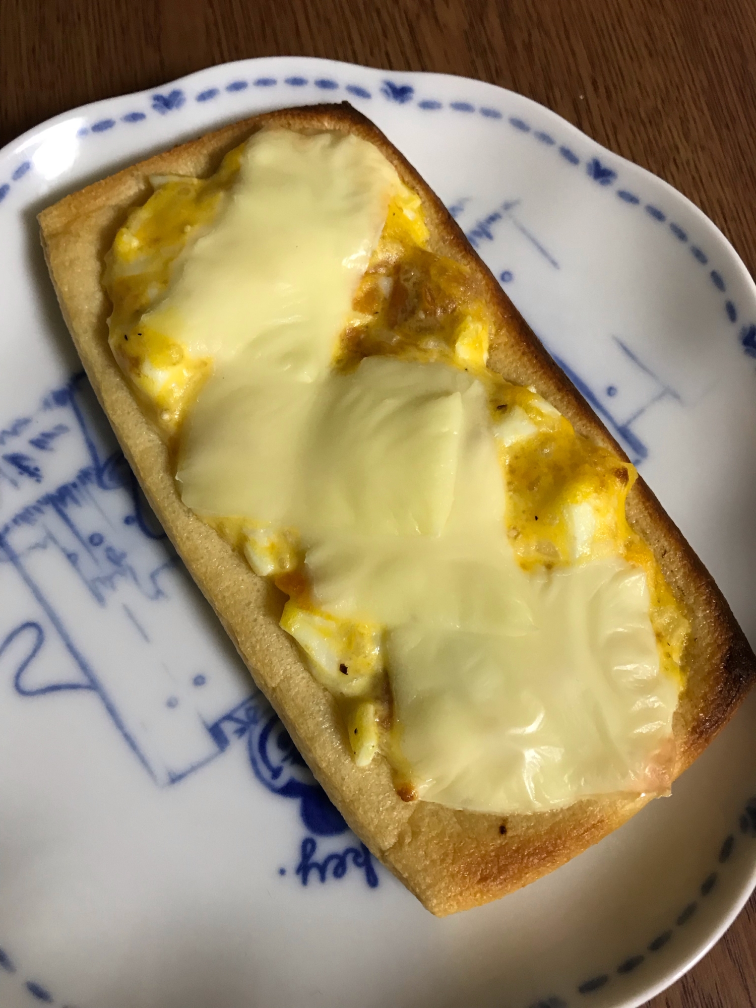 油揚げピザ★梅卵&チーズ