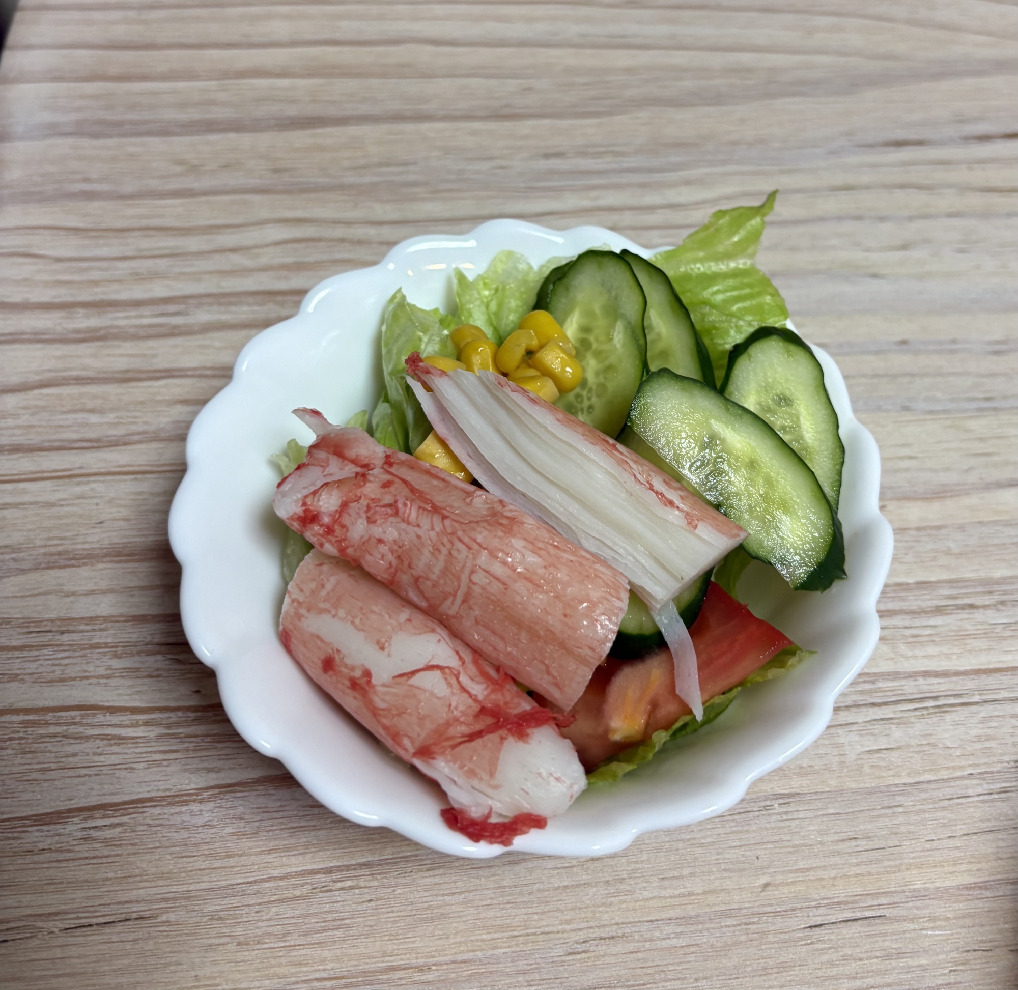 きゅうりコーンカニサラダ