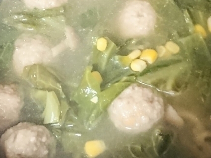 食べるスープ☆白菜と肉団子のスープ