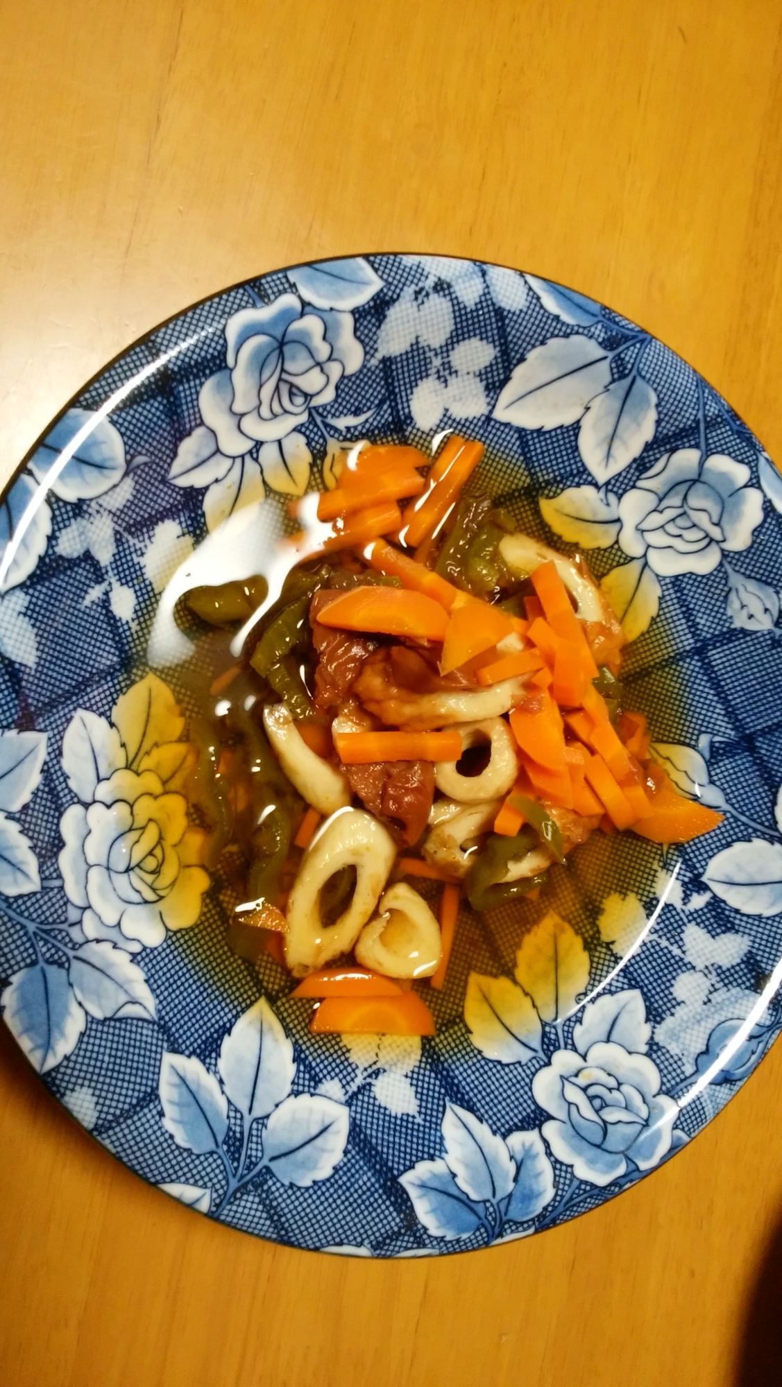 ちくわと野菜の梅おかか煮