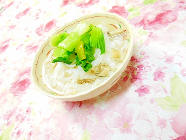 ❤青梗菜と舞茸のおうどん❤