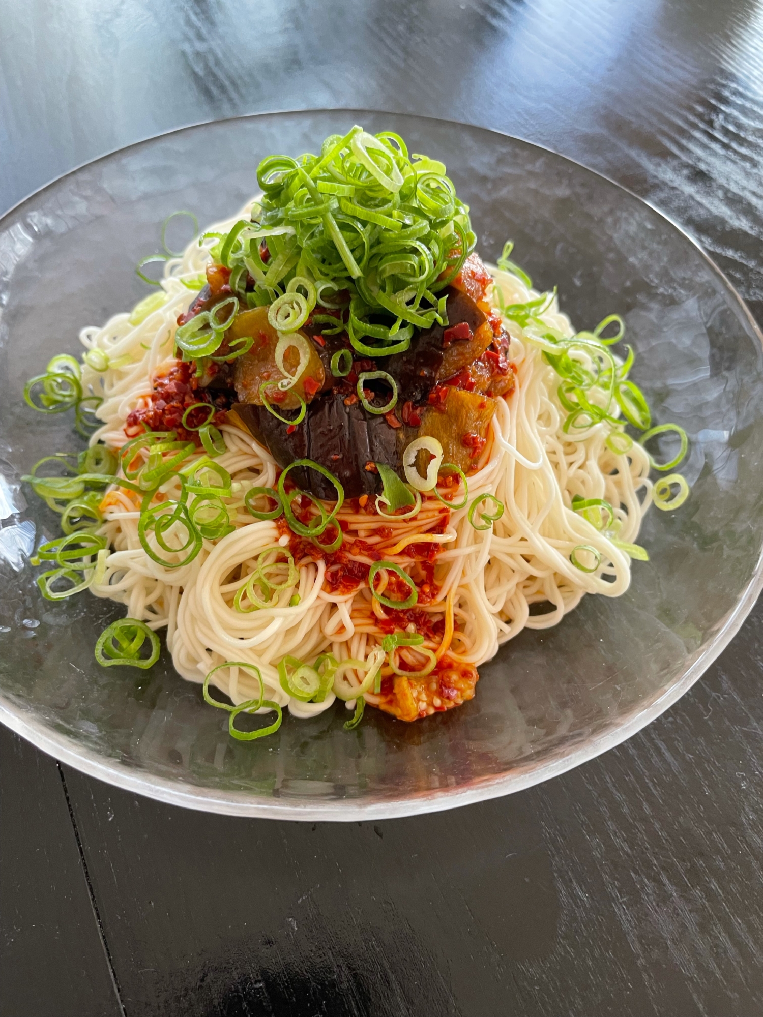 茄子のピリ辛そうめんアレンジ