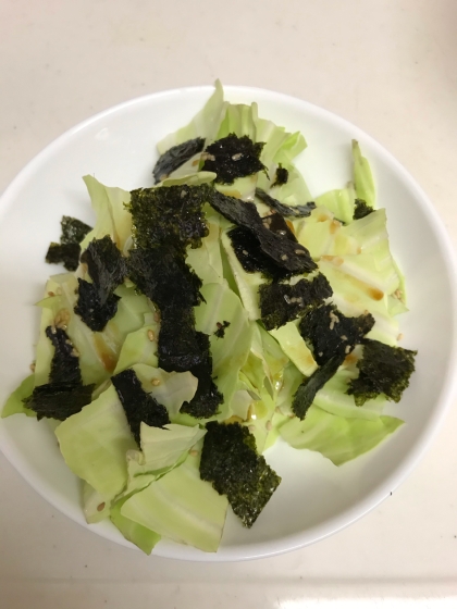 海苔を添えてみました。
簡単でおいしかったです！
ありがとうございました。