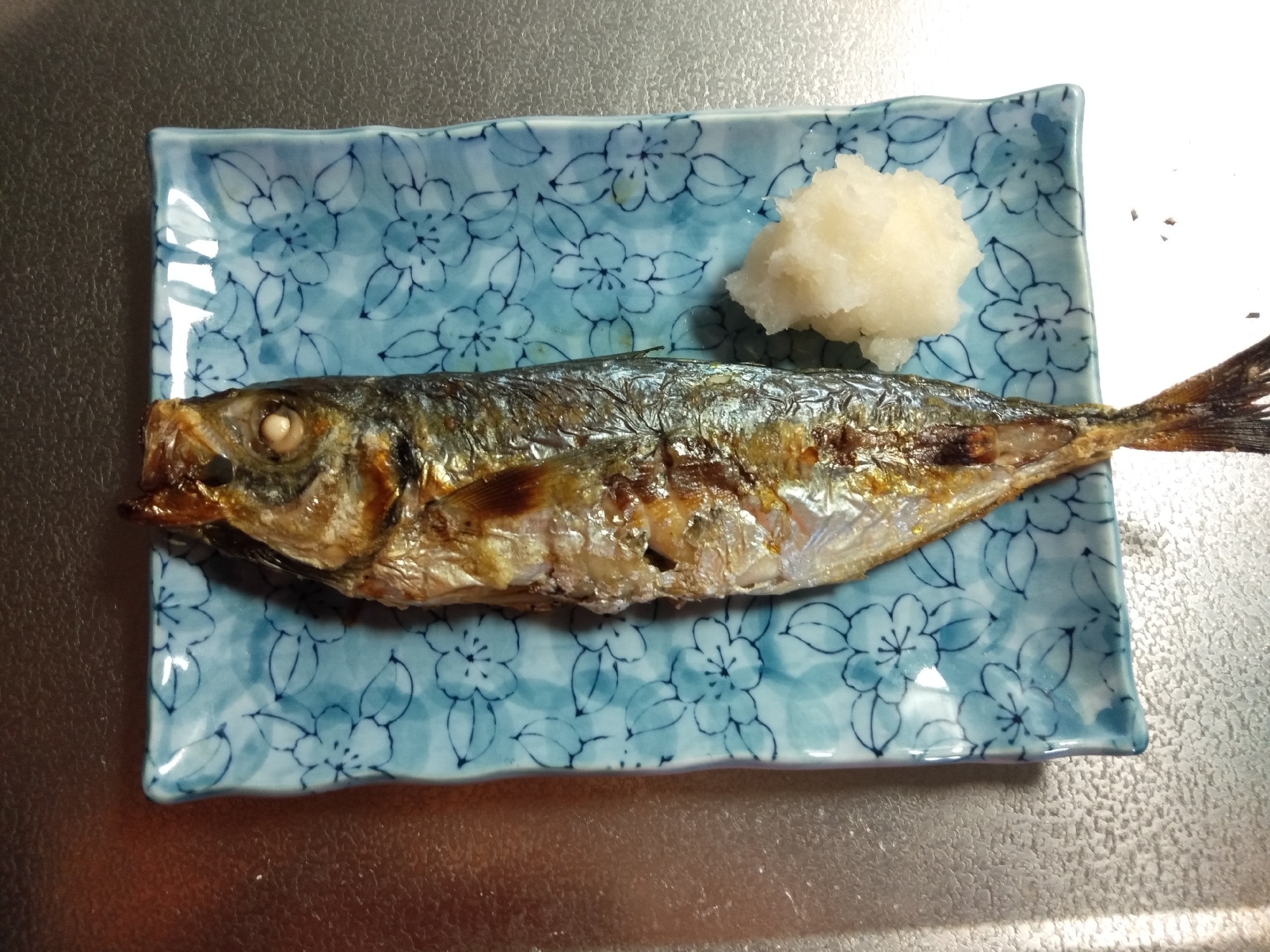 鯵塩焼き