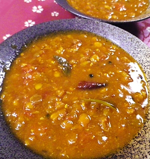 インド風タマリンドレンズ豆スープ