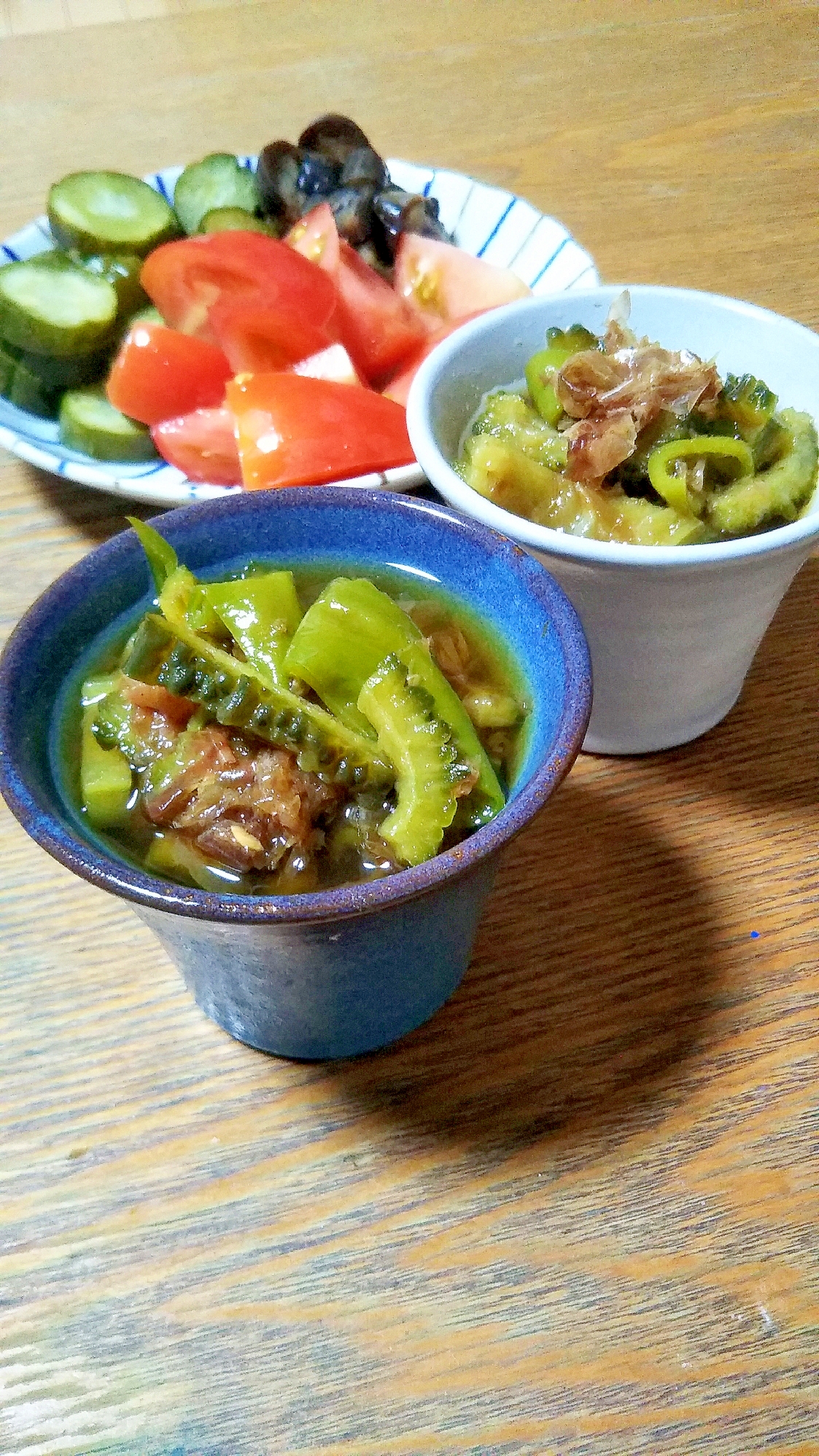 苦うま！ゴーヤとピーマンのおかか煮浸し