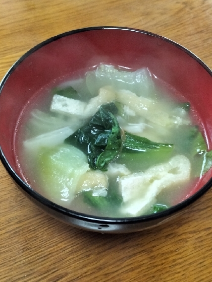 チンゲン菜の中華スープ