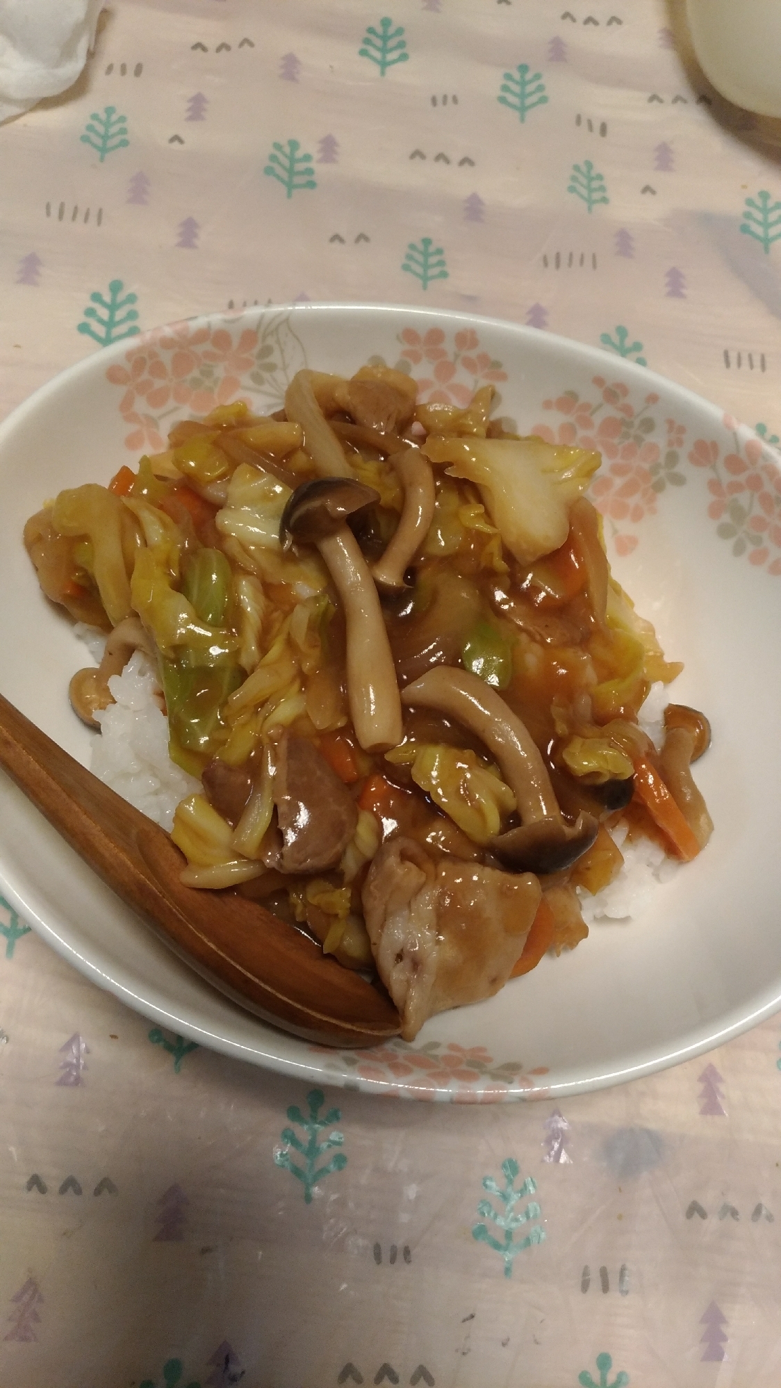 野菜たっぷり中華丼