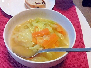 彩り野菜コンソメスープ
