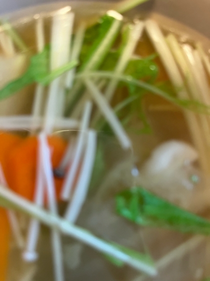 白菜のコンソメスープ
