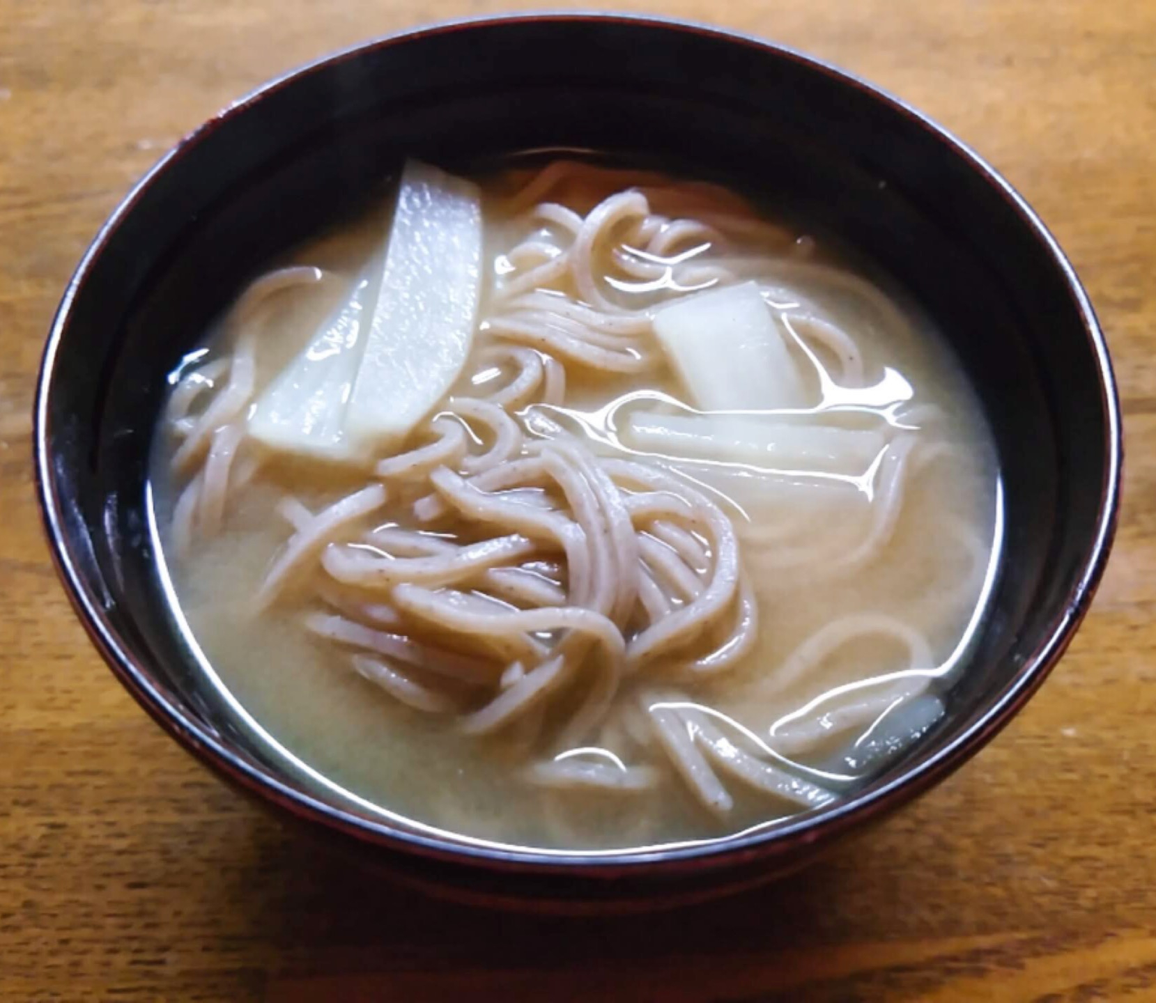 大根と蕎麦の味噌汁