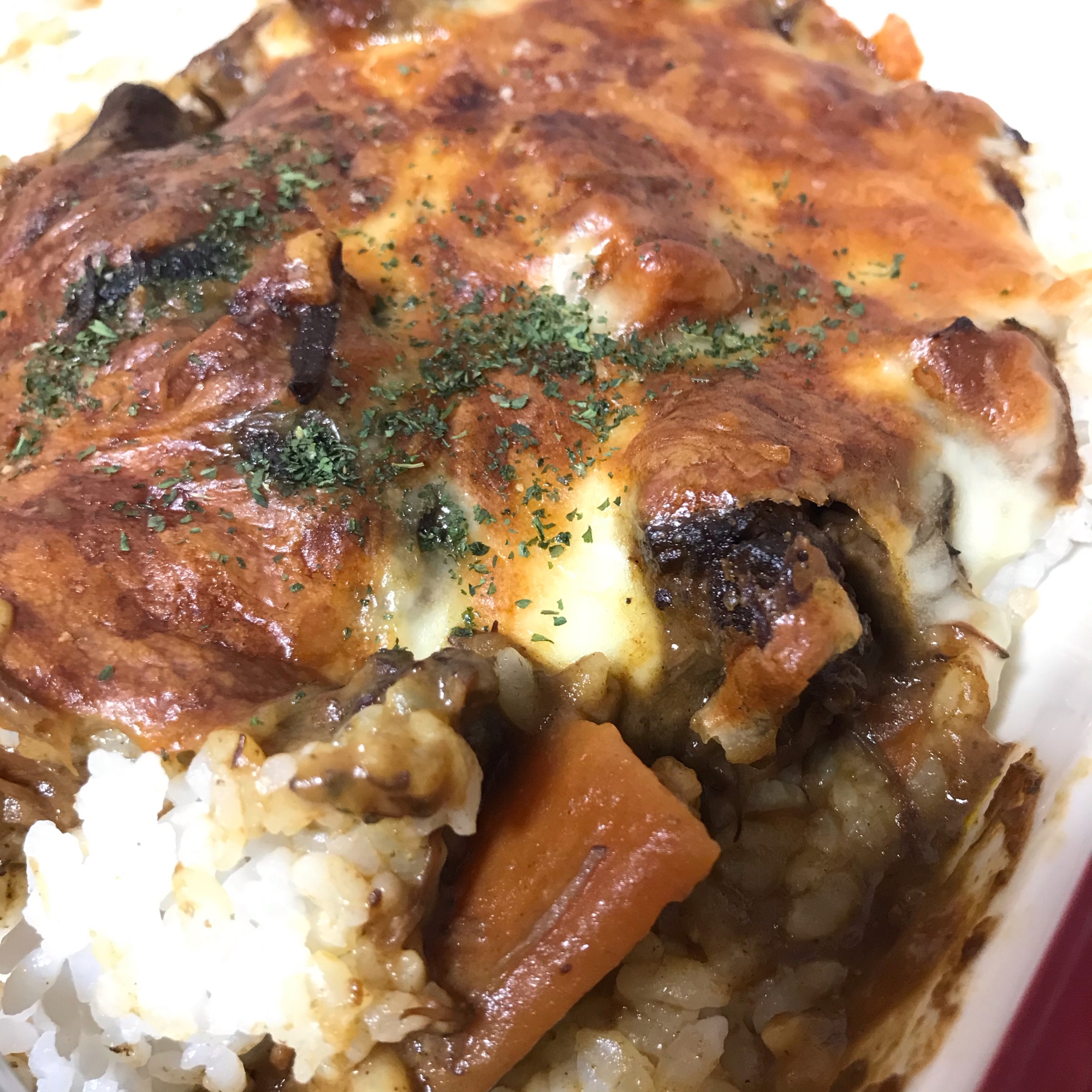 カレーリメイクでもいける！チーズカレードリア