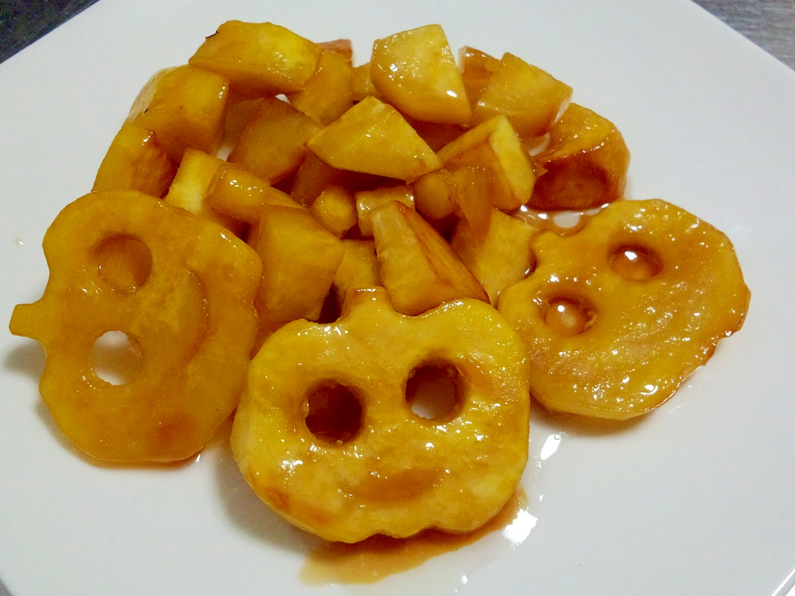 ハロウィン16 かわいい大学芋 レシピ 作り方 By おいしい母ちゃん 楽天レシピ ハロウィン16 かわいい大学芋 レシピ 作り方 By おいしい母ちゃん 楽天レシピ