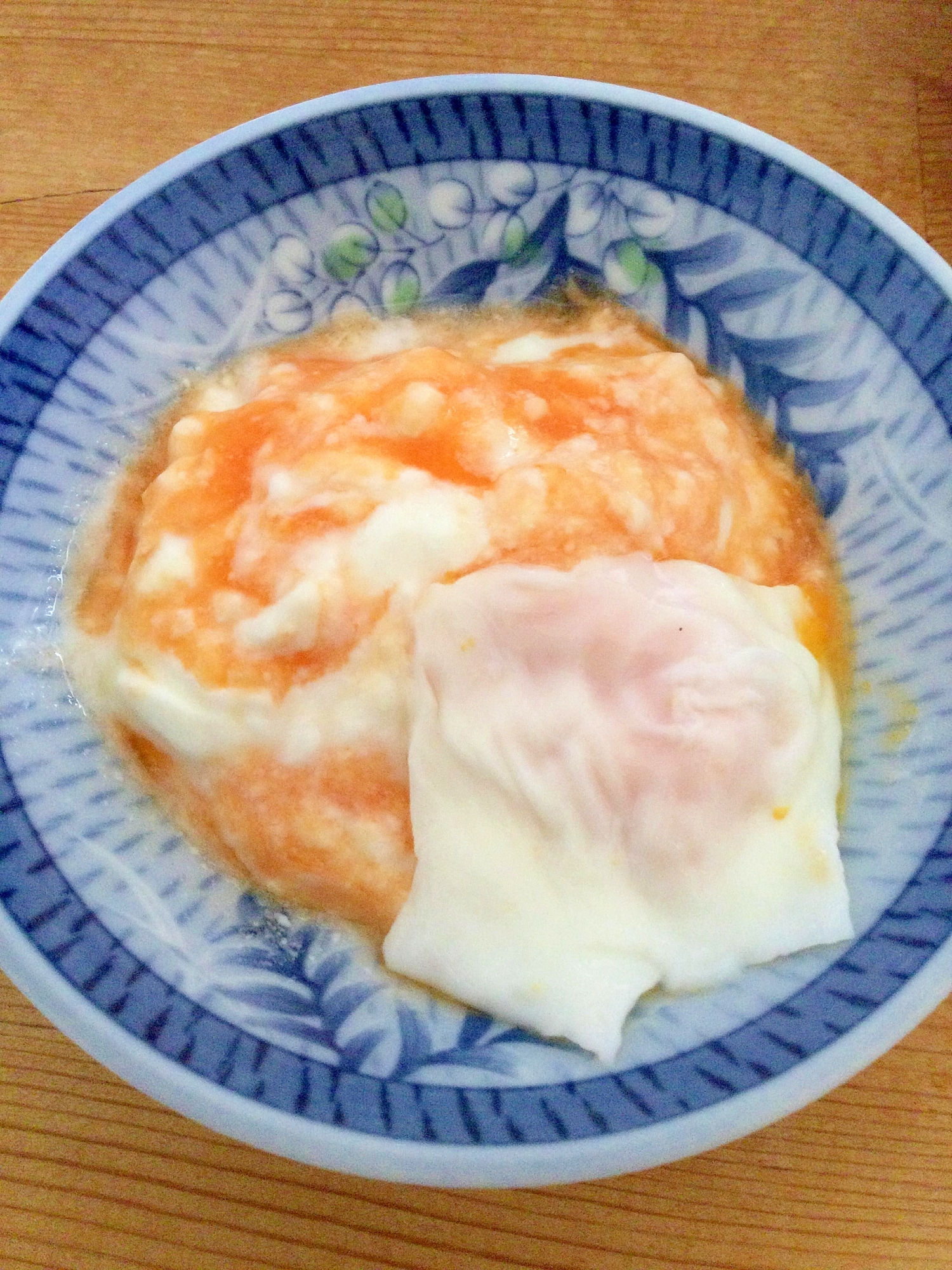 たまご乗せ♢人参ゆずはっさくヨーグルト♪