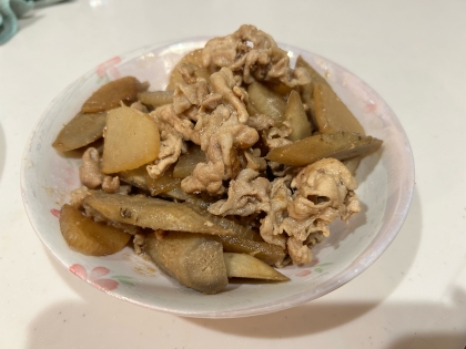 ご飯に合う☆大根＋牛蒡+豚肉の甘辛煮★