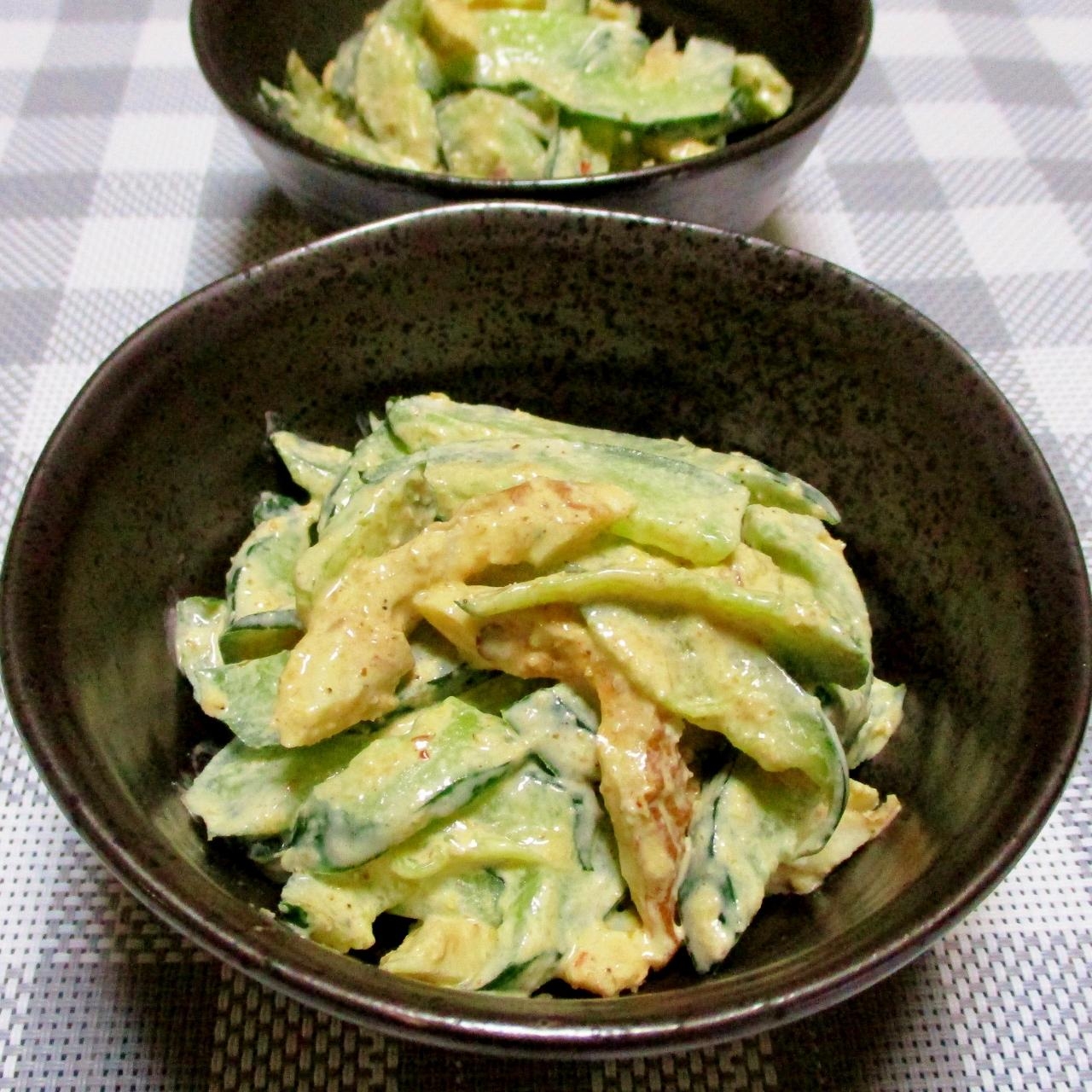 旨辛☆きゅうりとちくわの豆板醤マヨ和え