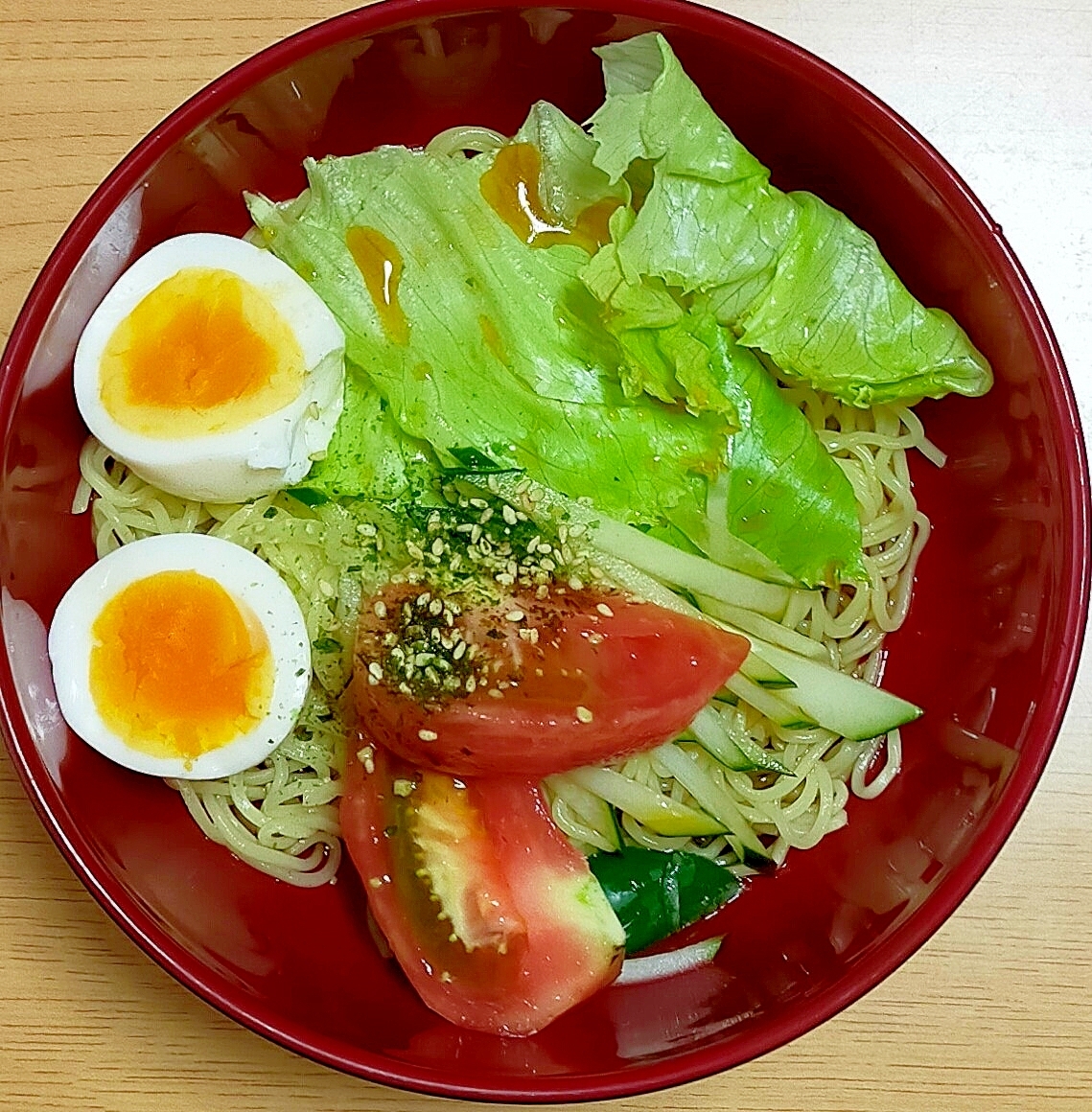 野菜と卵の冷やし中華