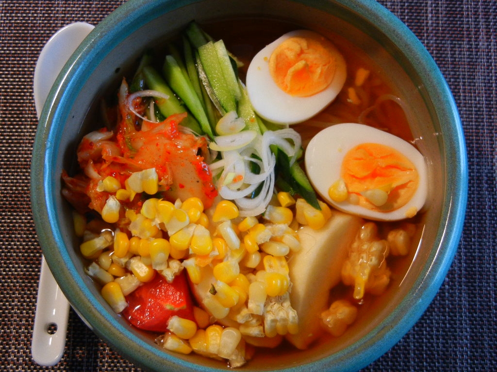 トウモロコシの冷麺