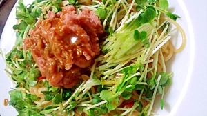 簡単アレンジ ねぎとろパスタ レシピ 作り方 By めろ66 楽天レシピ