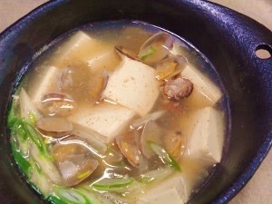 【うま塩】アサリと豆腐のうま塩鍋