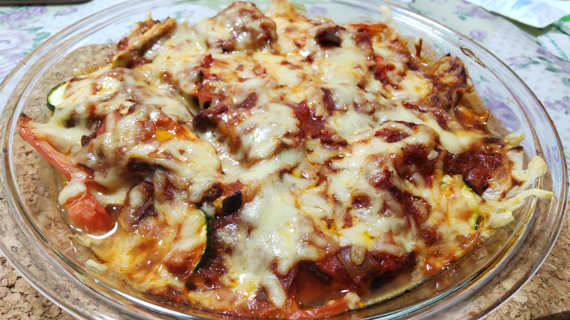 作り置きに!なすとズッキーニのチーズ焼き