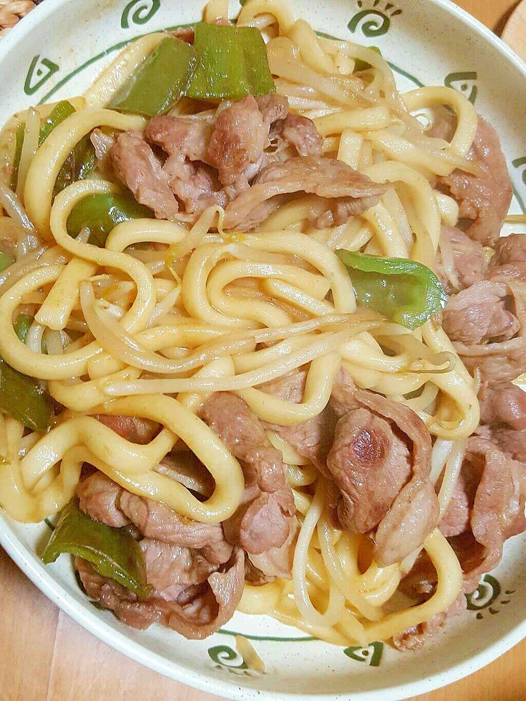 ジンギスカン焼きうどん