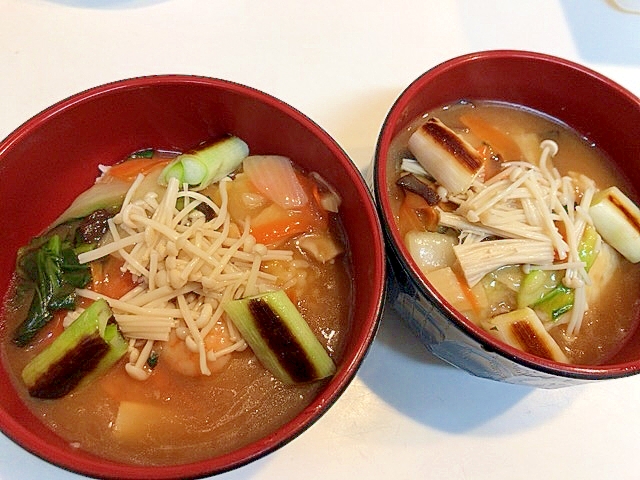 ランチにどうぞ☆ エノキと焼きネギの中華丼