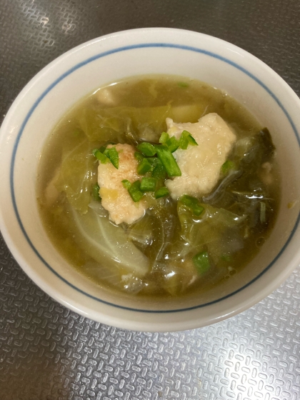 圧力鍋で◎とろとろキャベツの鶏スープ