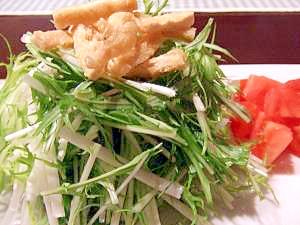 簡単おいしい!水菜と油揚げのサラダ