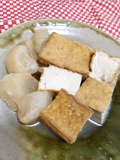 簡単レシピ　煮物レシピ　かぶと厚揚げの煮物