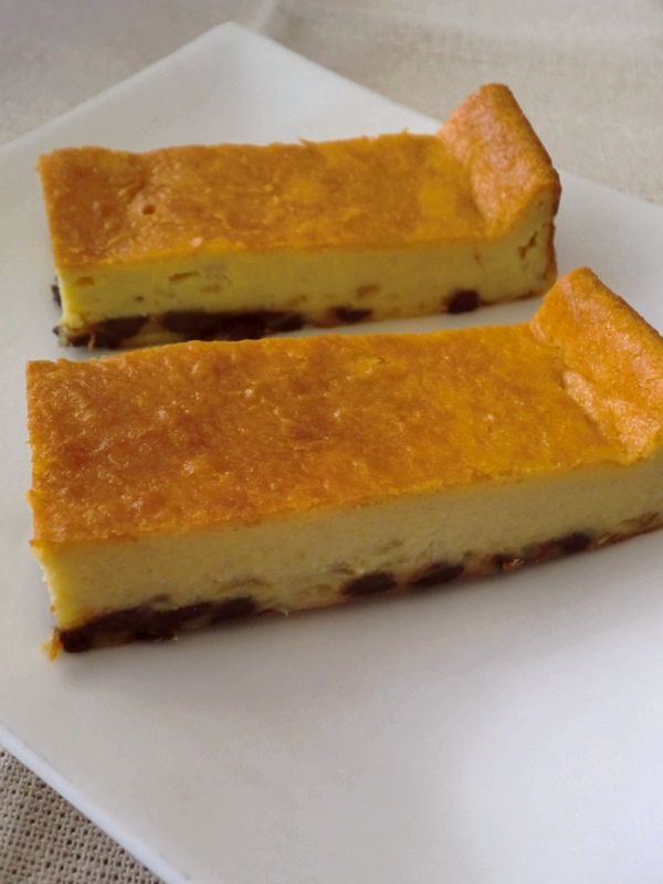 バナナと豆乳のカッテージチーズケーキ