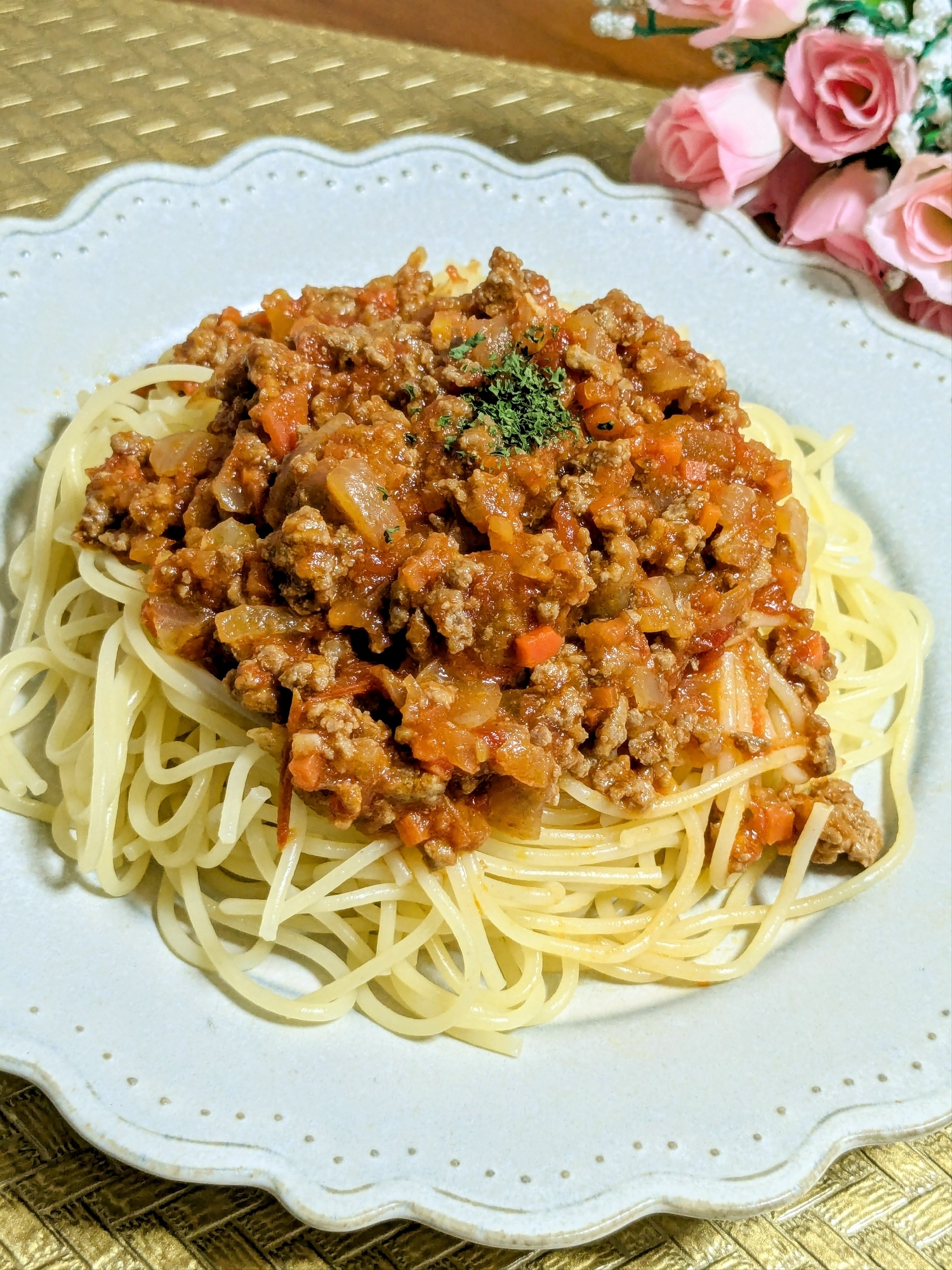 〜人参入りの優しいミートソース〜