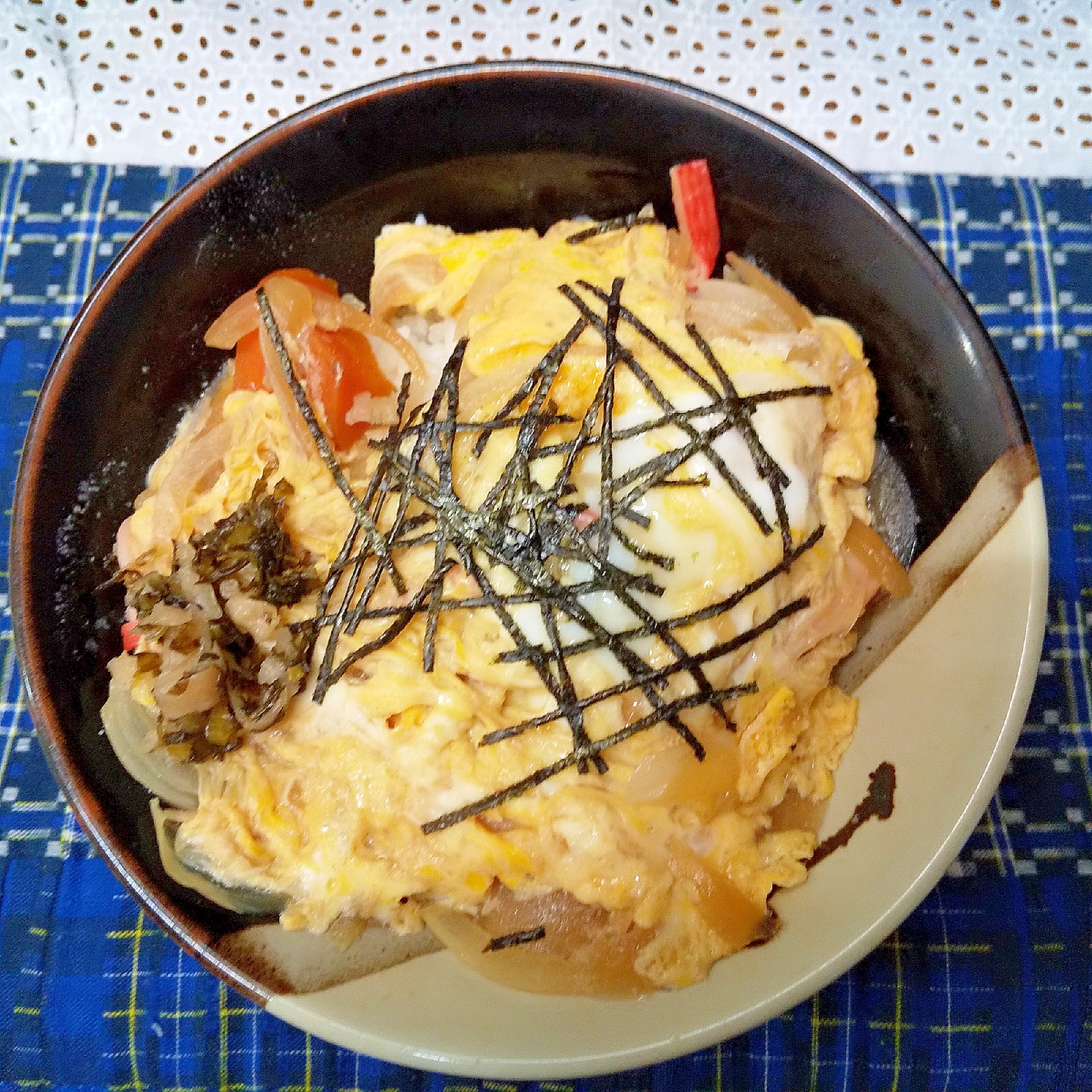 肉じゃがでたまご丼