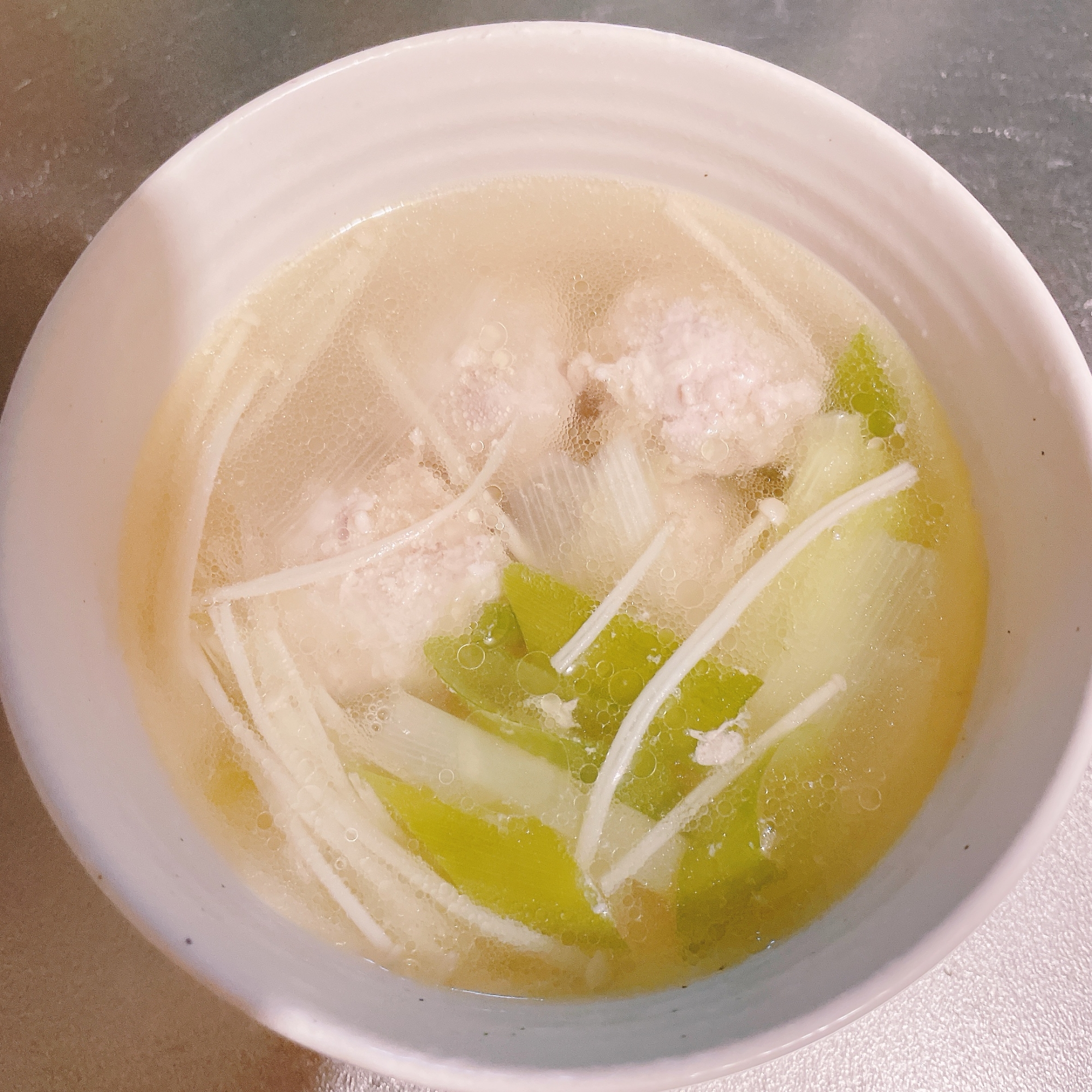簡単✳鳥肉団子の旨塩スープ