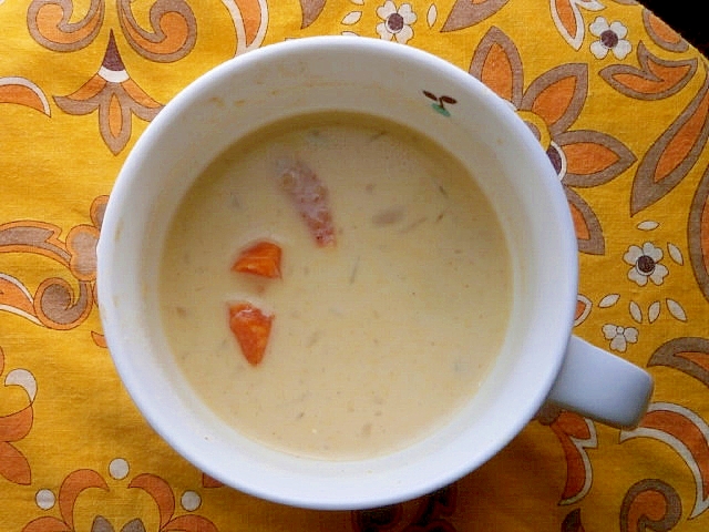 人参・玉ねぎの豆乳スープ