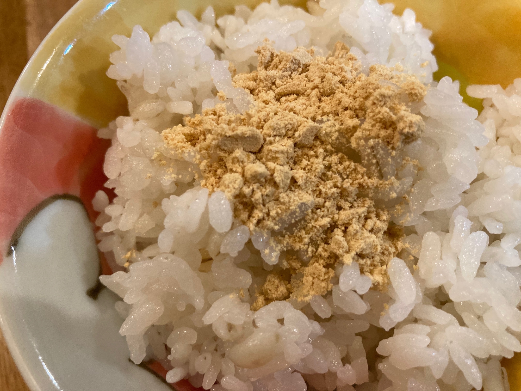 ごま黄な粉ふりかけごはん