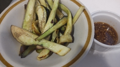 熱々焼きなすのポン酢和え